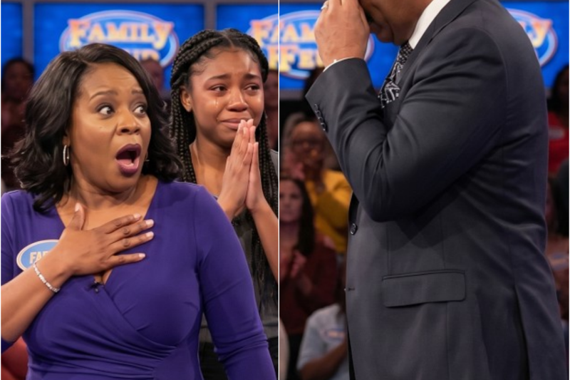 Steve Harvey said “DON’T turn around yet” — when she did, she COLLAPSED on the floor….
