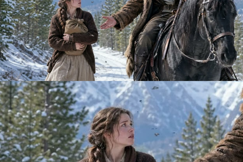 She Tried to Leave Town Alone — But the Mountain Man Rode Beside Her and Said, “Never Alone Again”