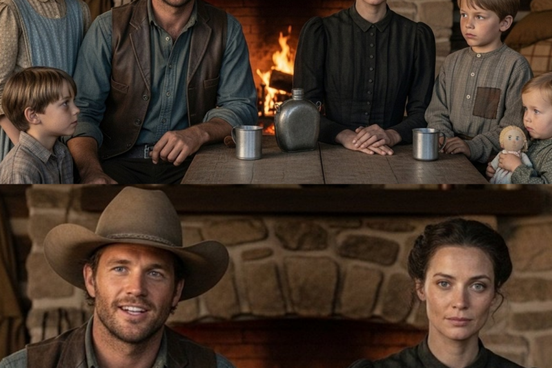 A Widow With Four Children Came, The Cowboy Said, “This House Needs Laughter Like Theirs”