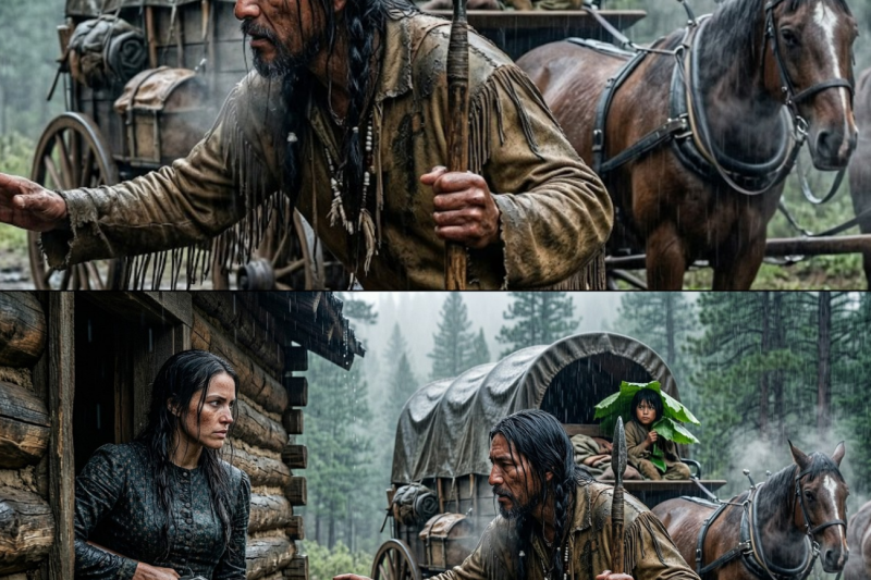 An Outcast Apache Knocked Saying “I Was Told You Need A Hunter” The Widow Spotted His Son Behind Him