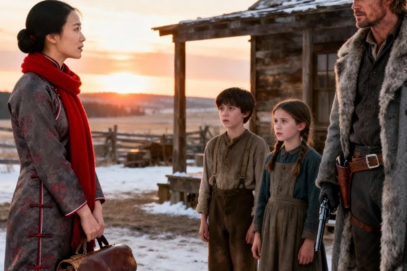 They Sent Her to a Gunslinger With 3 Kids—But Chinese Girl’s First Week Shocked the Entire Wild W