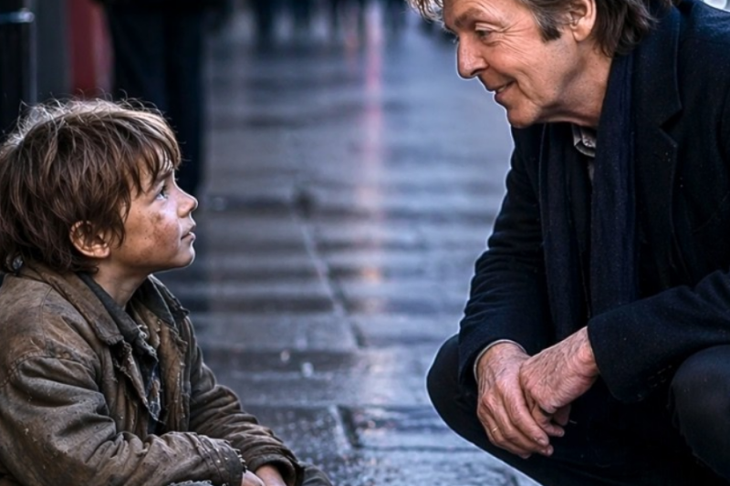 Homeless Kid Asked Paul McCartney for Just $1 — Seconds Later, Everything Changed