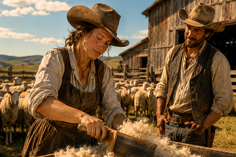 He Wanted a Wife to Card the Wool — She Turned His Failing Sheep Farm Into the Crown of the Prairie