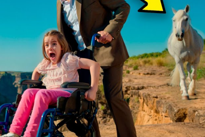 RICH MAN PUSHES HIS WHEELCHAIR-BOUND DAUGHTER OFF THE CLIFF, BUT THE HORSE SAW EVERYTHING AND…