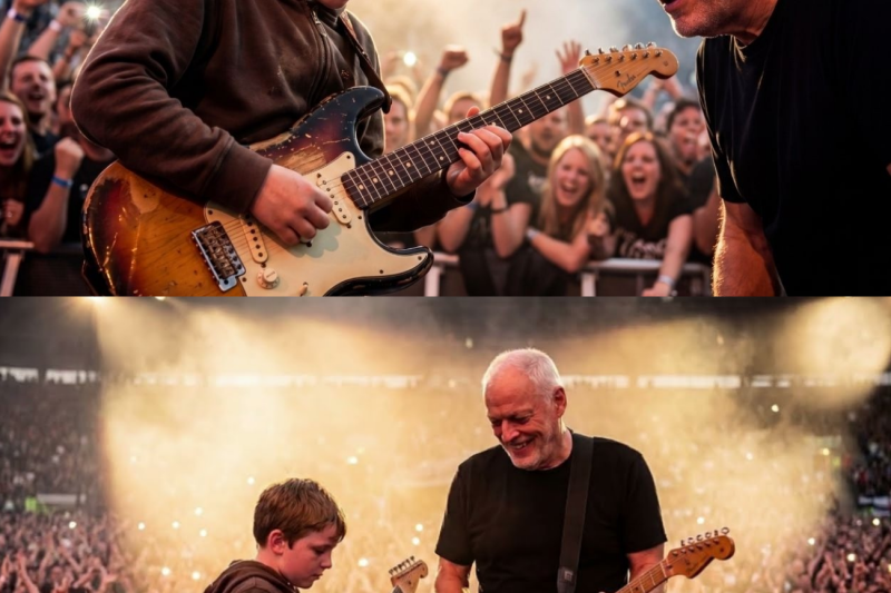 David Gilmour Stopped the Show for an 11-Year-Old… What Happened Next Shocked 55,000 Fans