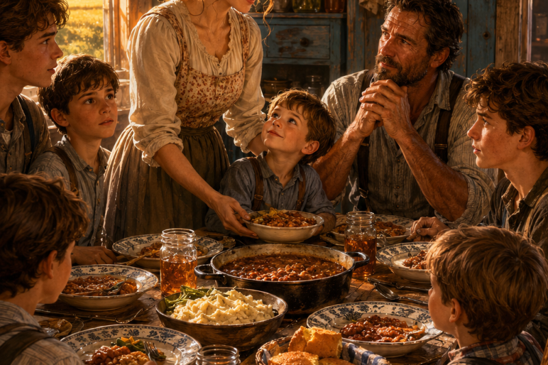 She Was Sent to Marry a Stranger With 6 Sons — Then One Supper Changed Everything