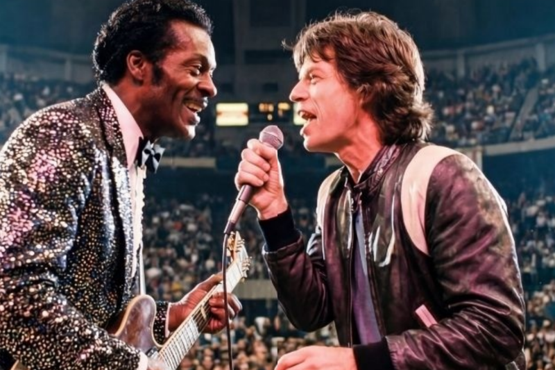 Chuck Berry spotted Mick Jagger—stopped show, said 3 words no one expected!