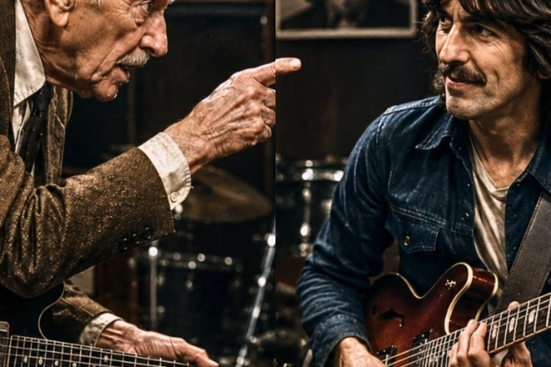 82 Year Old Guitar Legend BET George Harrison He Couldn’t Play This Riff — 5 Minutes Later He Was..