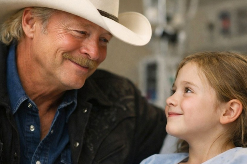 Alan Jackson visits a children’s hospital anonymously but a child recognizes his voice and changes..