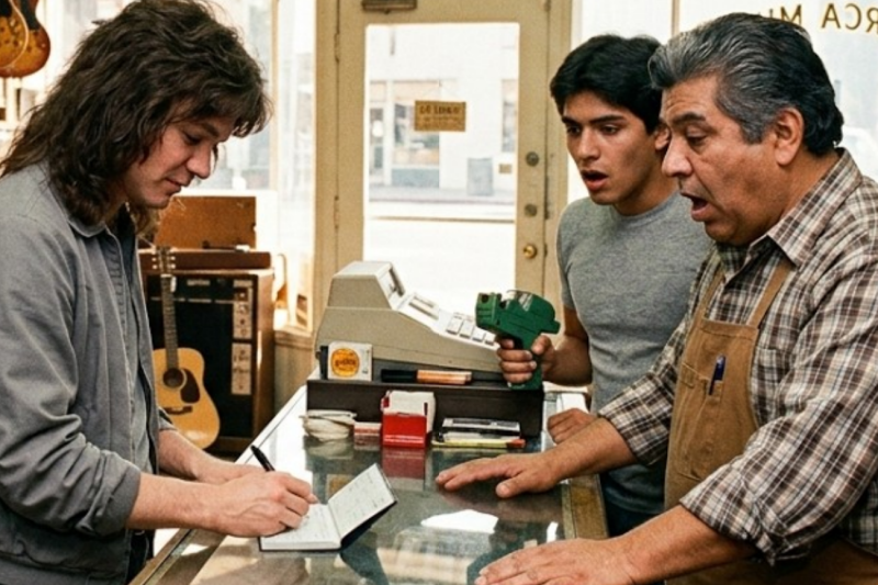 The Secret Check That Saved a Legacy: How Eddie Van Halen Silently Rescued a Foreclosed Pasadena Music Shop in 1982