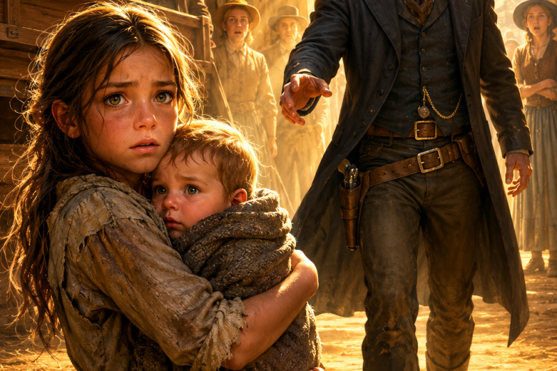 She Was Sold With Her Baby Brother—Then a Cowboy Said, “You’re Both My Family Now”