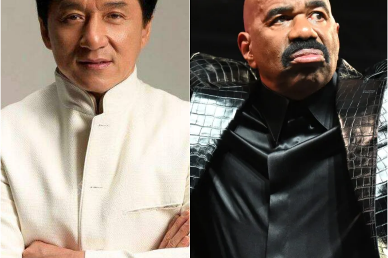 Jackie Chan Shows Steve Harvey THE HOLE in His Head! 😳