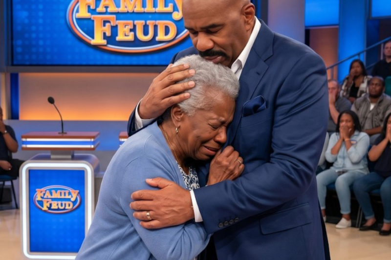 Before She Could Finish Her Answer, Steve Harvey Walked Over and HUGGED Her