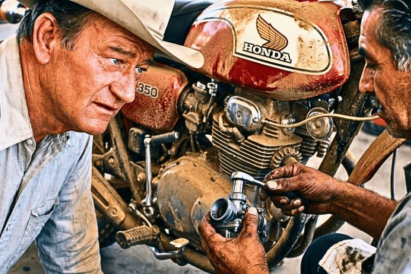 John Wayne was stranded in the desert: what he found on that wall changed two lives.