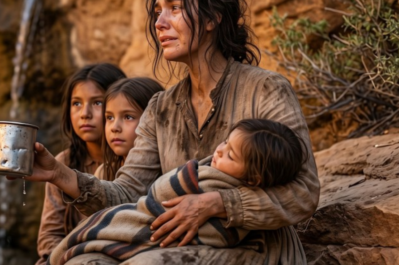 They Cast Out A Widow With Three Daughters Into The Desert—Until A Lone Hunter Found & Rescued Them
