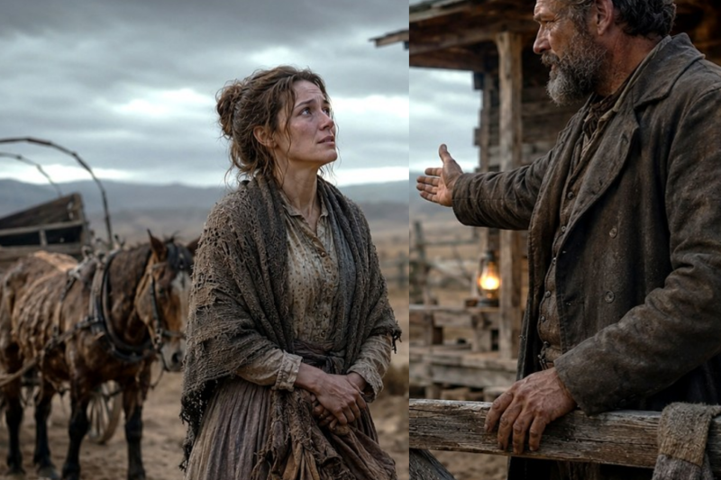 A Widow and Five Starving Children Begged at His Gate — The Rancher Said, “You All Live Here Now”…