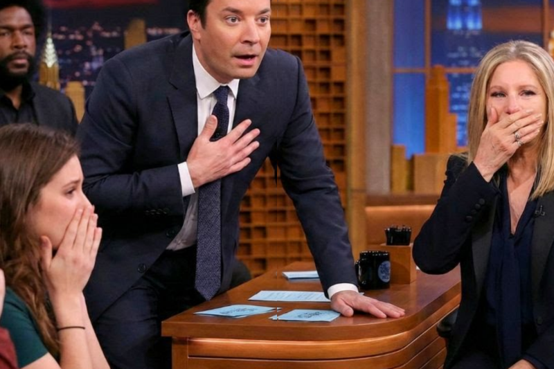 Jimmy Fallon SPEECHLESS When Barbra Streisand Suddenly Pauses After Seeing This Name