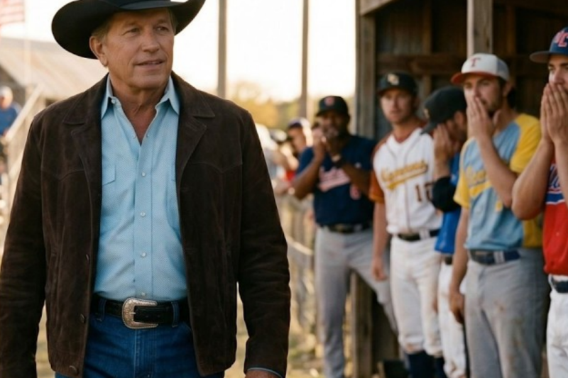 The Day George Strait Walked Onto a Small-Town Baseball Field and Changed Everything