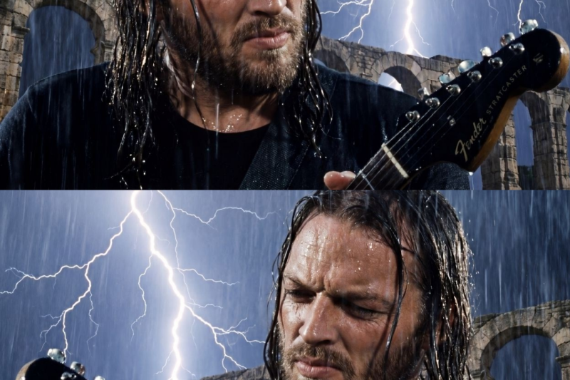 Storm hit Pompeii mid-show—David Gilmour’s response became legendary, “it happened”!