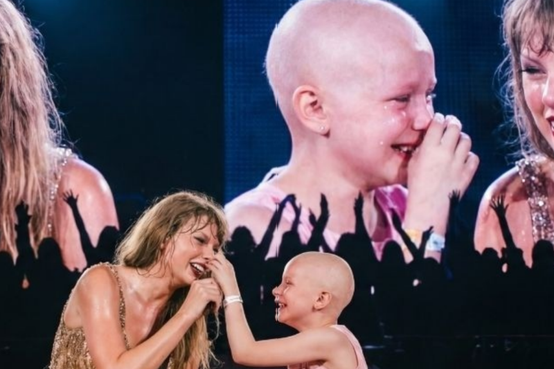 Taylor Swift brought cancer patient on stage—what she did next made 70,000 gasp!