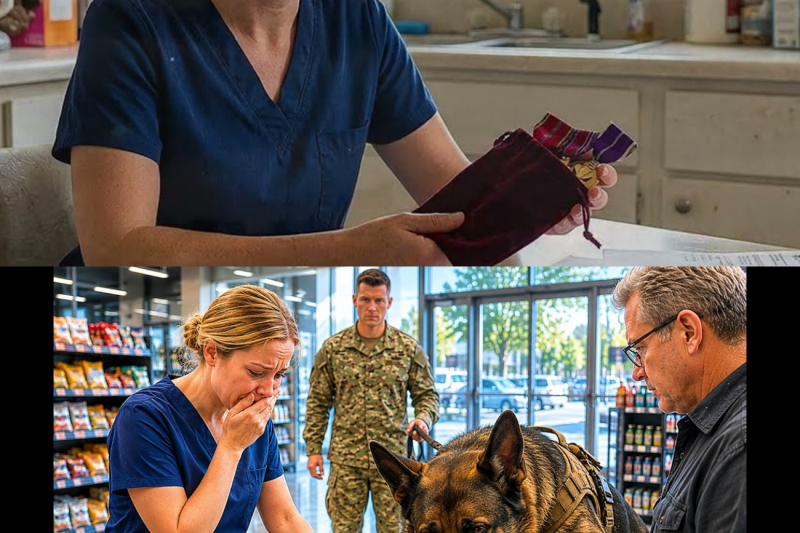 Desperate Nurse Brought Her Medals to a Pawn Shop — Then a Navy SEAL’s K9 Refused to Leave