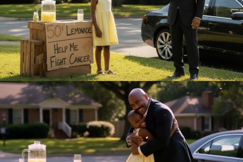 An 8-year-old girl sells lemonade to pay for her chemotherapy ,then Steve Harvey changes her destiny