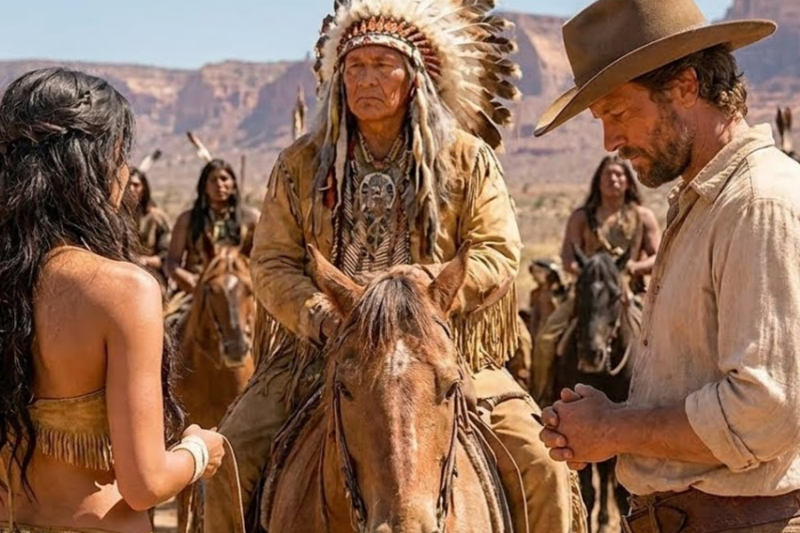 A Cowboy Saved a Dying Comanche Girl Days Later, 50 Warriors Surrounded His Ranch.