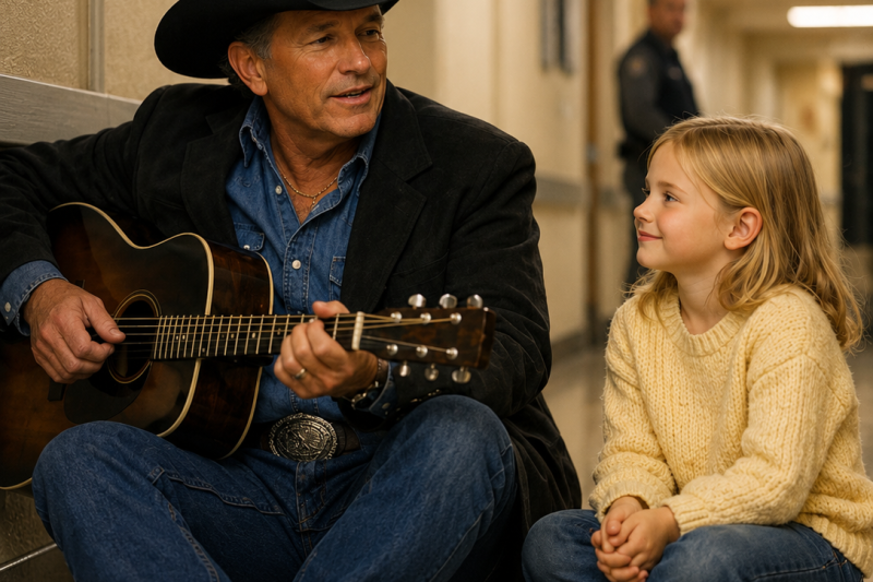 George Strait helped the blind girl with a song—unaware of who was LISTENING behind the door.