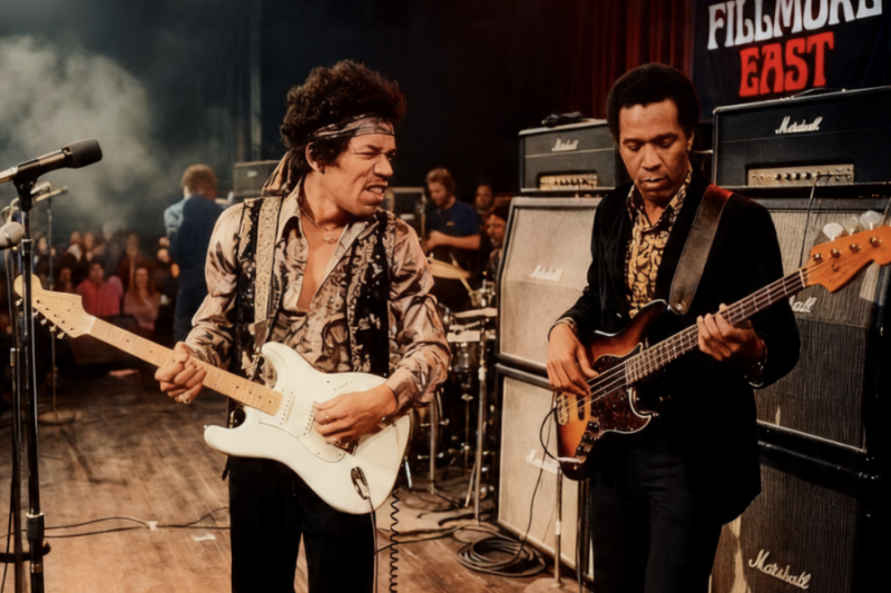 Jimi’s NYE Show: 48 Hours Away — No Bassist — His Phone Call at Midnight SAVED It All