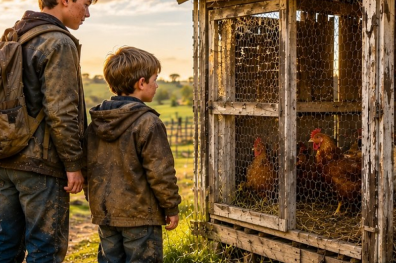 Orphaned at 13, He Hid in a Chicken Coop — What One Egg Revealed Shocked the Town