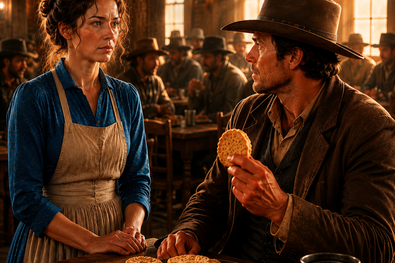 “Who Baked These Biscuits?” the Cowboy Asked — Then He Noticed the Woman Everyone Else Ignored