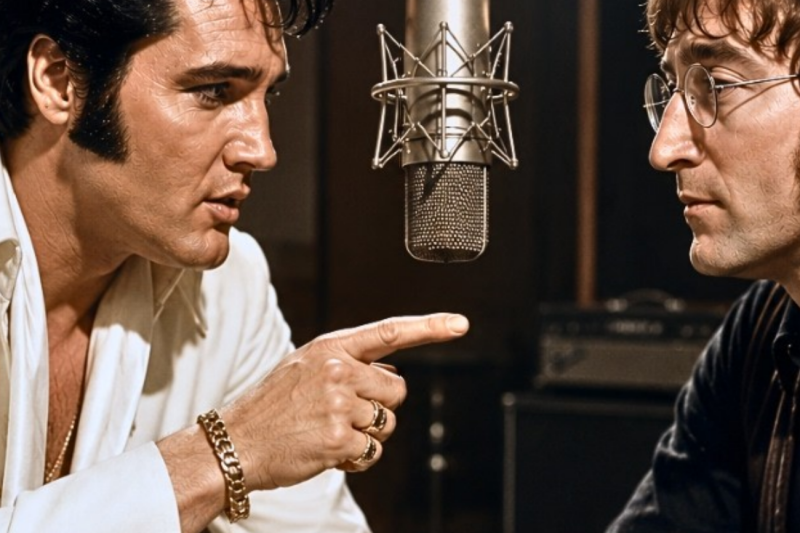 Elvis Bet John Lennon $10,000 He Couldn’t Write a Hit Song in 7 Minutes — 7 Minutes Later, Everyone