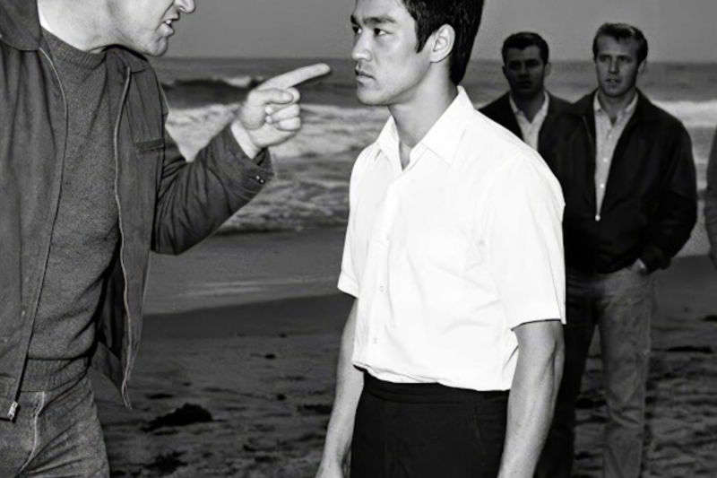 The Day an Undefeated Street Fighter Challenged Bruce Lee on a Beach—and Learned the Ultimate Lesson