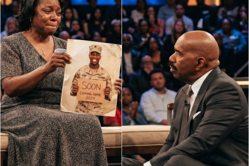 Marine Comes Home After 4 Tours — His Mother Doesn’t Know He’s Standing Behind Her on Stage