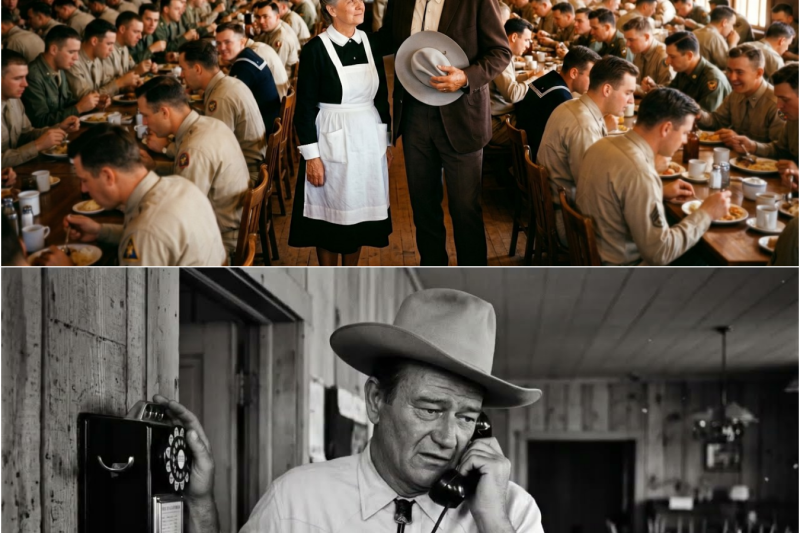 John Wayne Found The Cook Who Fed 3,000 Soldiers In Arizona 1957 — Then He Filled Her Dining Room