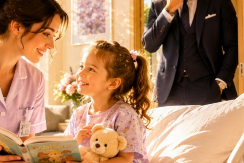 Beyond the Timecard: How an Off-Duty Nurse’s Quiet Compassion for a Frightened Child Moved a Billionaire Father to Change Lives Forever