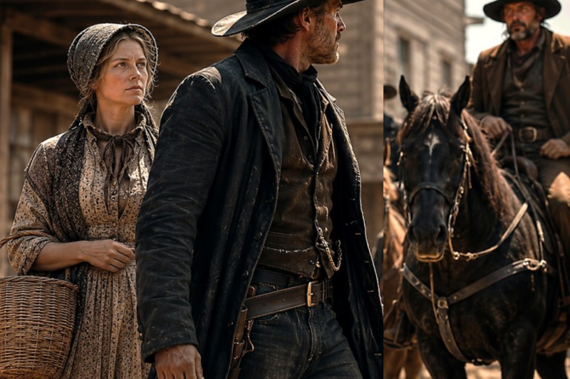 They Laughed at a Widow Sweeping for Her Keep — Until a Feared Gunslinger Said, “Enough”…
