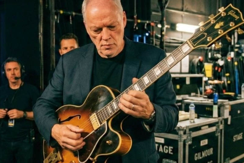 David Gilmour got unfamiliar guitar—his improvised solo was never heard again!