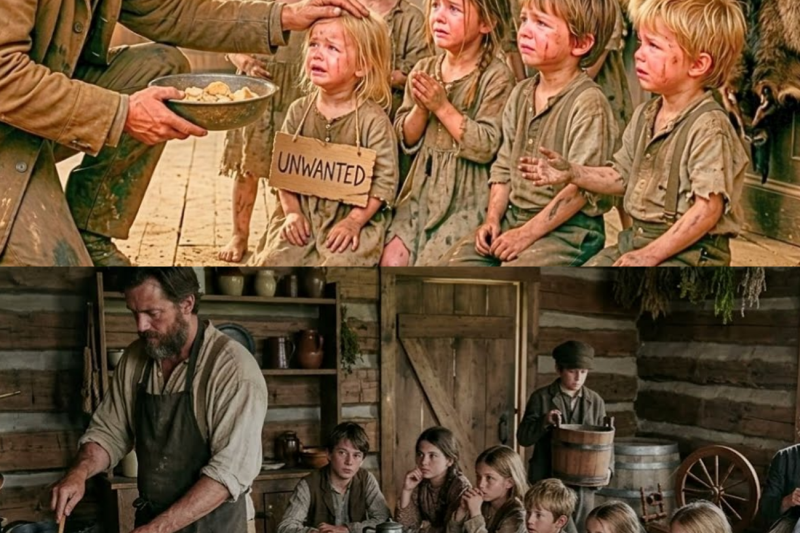 Seven Hungry Children Asked for Help — The Giant Cowboy Changed Their Day Forever