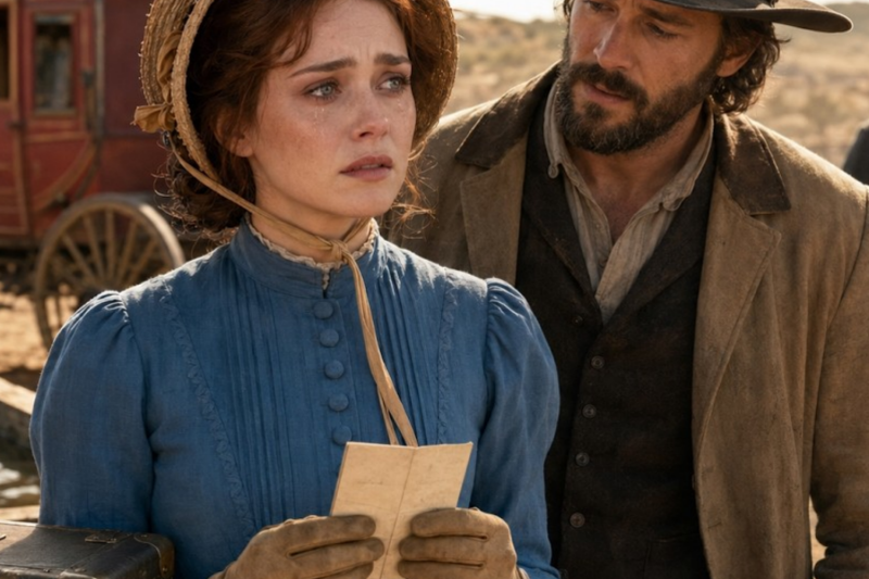 She Arrived Crying as His Mail-Order Bride… Then Cowboy Whispered, “You Don’t Have to Pretend”