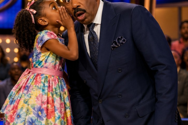 Steve Harvey Froze When a 6-Year-Old Whispered Something Nobody Expected