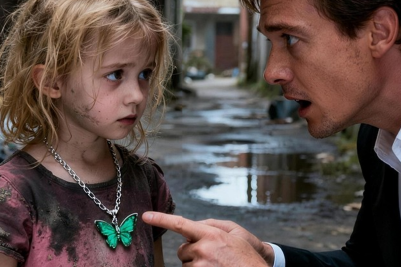 A Millionaire Sees a Poor Girl Wearing His Late Wife’s Necklace—”My Mom Gave It to Me”…