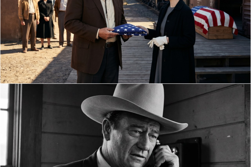 John Wayne Saw A War Widow Denied Her Husband’s Flag In Texas 1957 — Then He Carried It Home