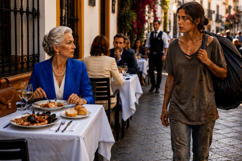 “Can I Eat Your Leftovers?” — a Homeless Girl Asked a Billionaire… and Everything Changed