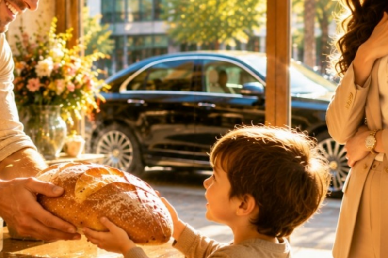 The Secret Billionaire and the Grieving Baker: How a Loaf of Bread Saved a Community from Hardship
