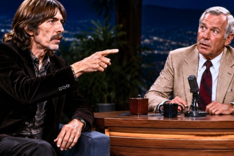 George Harrison Challenged Clint Eastwood to Play Guitar on Live Tv — 7 Seconds Later Everyone Froze