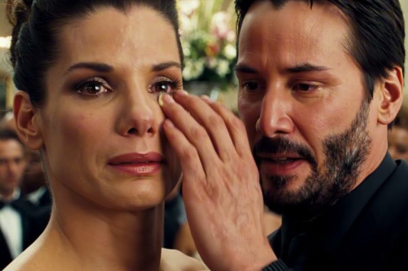When Keanu Reeves dried Sandra Bullock’s tears: The internet couldn’t look away.