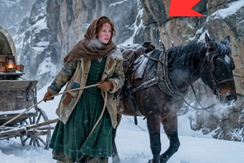 She Hid a Broken Wagon in a Rock Cave While a Deadly Blizzard Covered the Trail