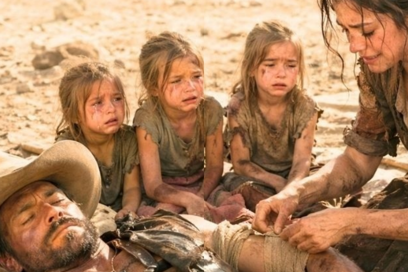 Cast Out With Three Daughters, She Saved a Stranger—Then a Cowboy Stepped In and Rewrote Everything