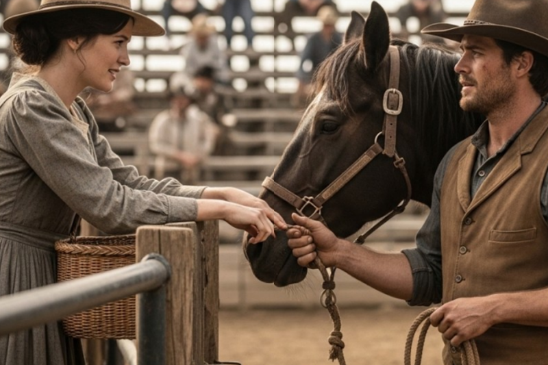 She Bid on the Broken-Down Stallion Nobody Wanted – The Rancher Asked Why and She Told Him